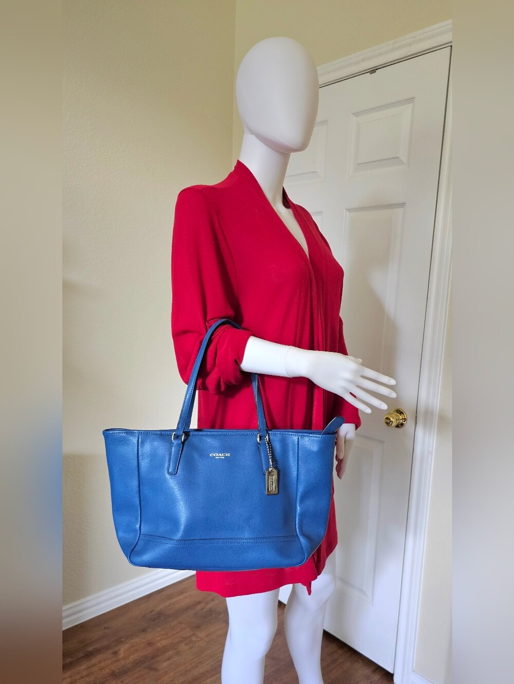 Coach Metro/City Saffiano Leather Tote - Picture 1 of 7